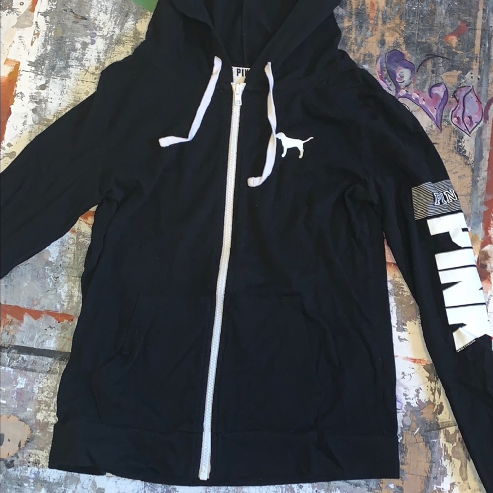 pink zip up